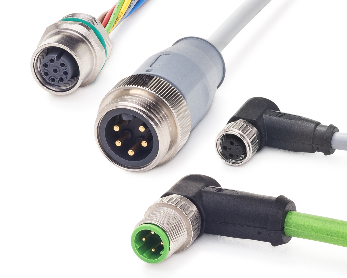 M8, M12, 7/8 Cable Assemblies Come In 3 Or 4-pole Configurations ...