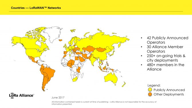 LoRa Alliance LoRaWAN Coverage Map - Electronic Products ...